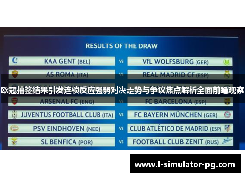 欧冠抽签结果引发连锁反应强弱对决走势与争议焦点解析全面前瞻观察